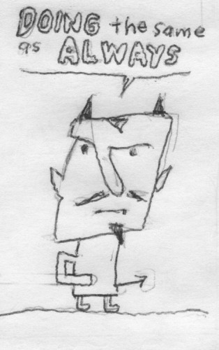 non-selective un-rouser      (work HEY work)   