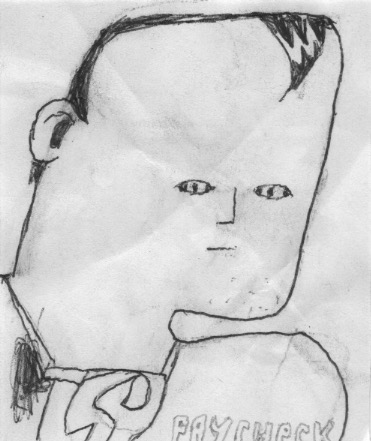 our big heads buried in tiny screens